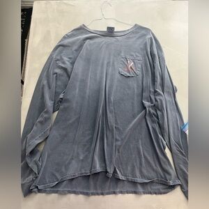 UVA University of Virginia long sleeve. Pocket coming unstitched.